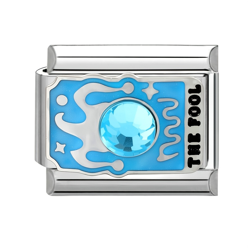 Fashionable Drip-Paint Style Accessory with Tarot Card Elements